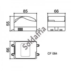 Caixa Patola CF-084 55x66x85mm Caixa Patola CF-084 55x66x85mm